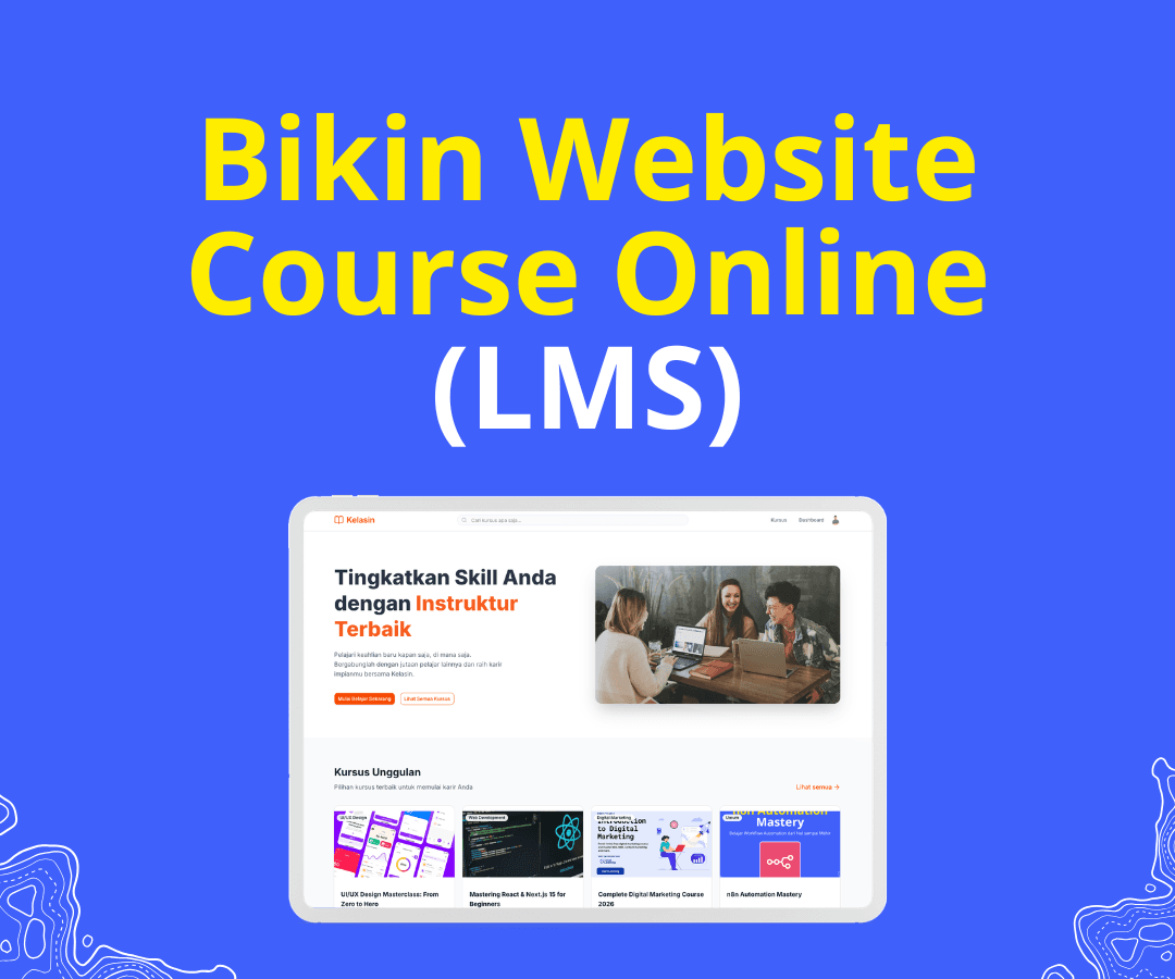 Bikin Website Course Online (LMS) pakai AI